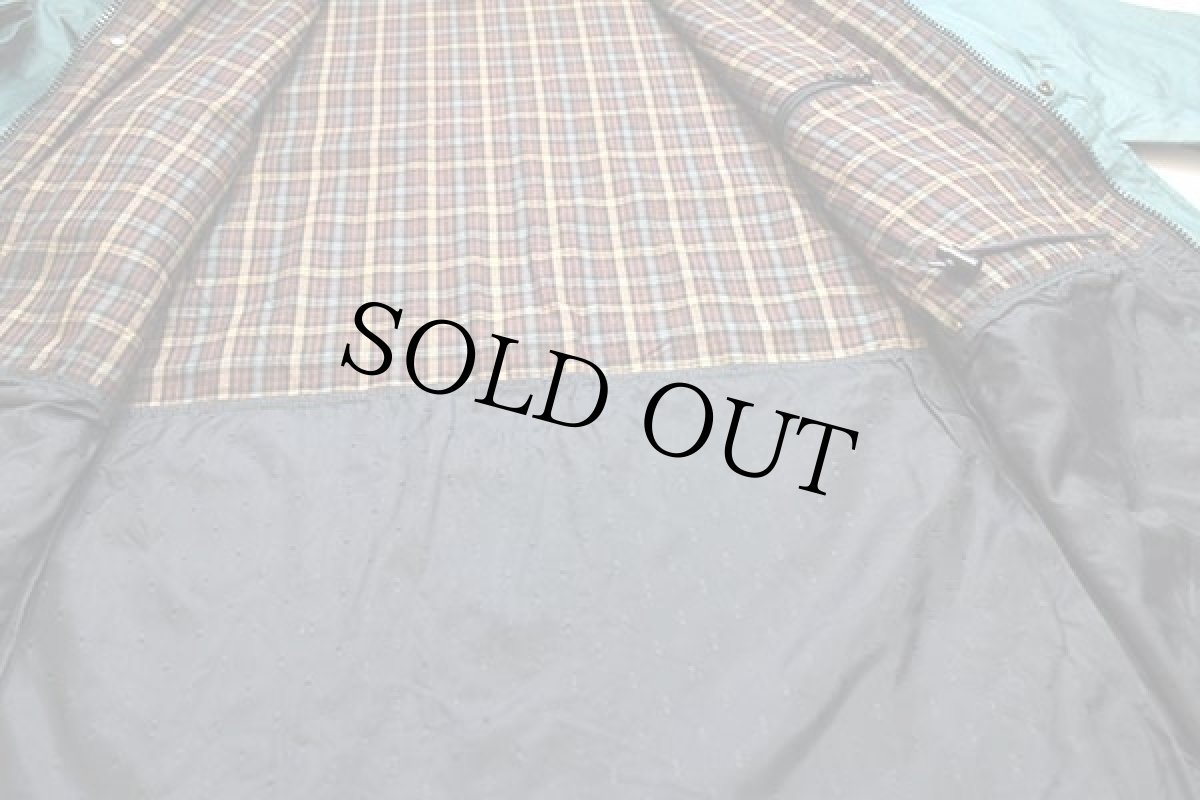 画像6: 90s Woolrichウールリッチ チェックライナー コットン×ナイロン フィールドコート 緑 L (6)