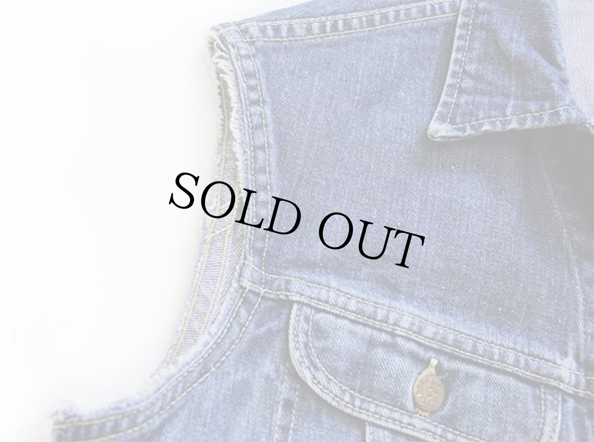 画像6: 70s USA製 Leeリー 220 カットオフ デニムベスト (6)