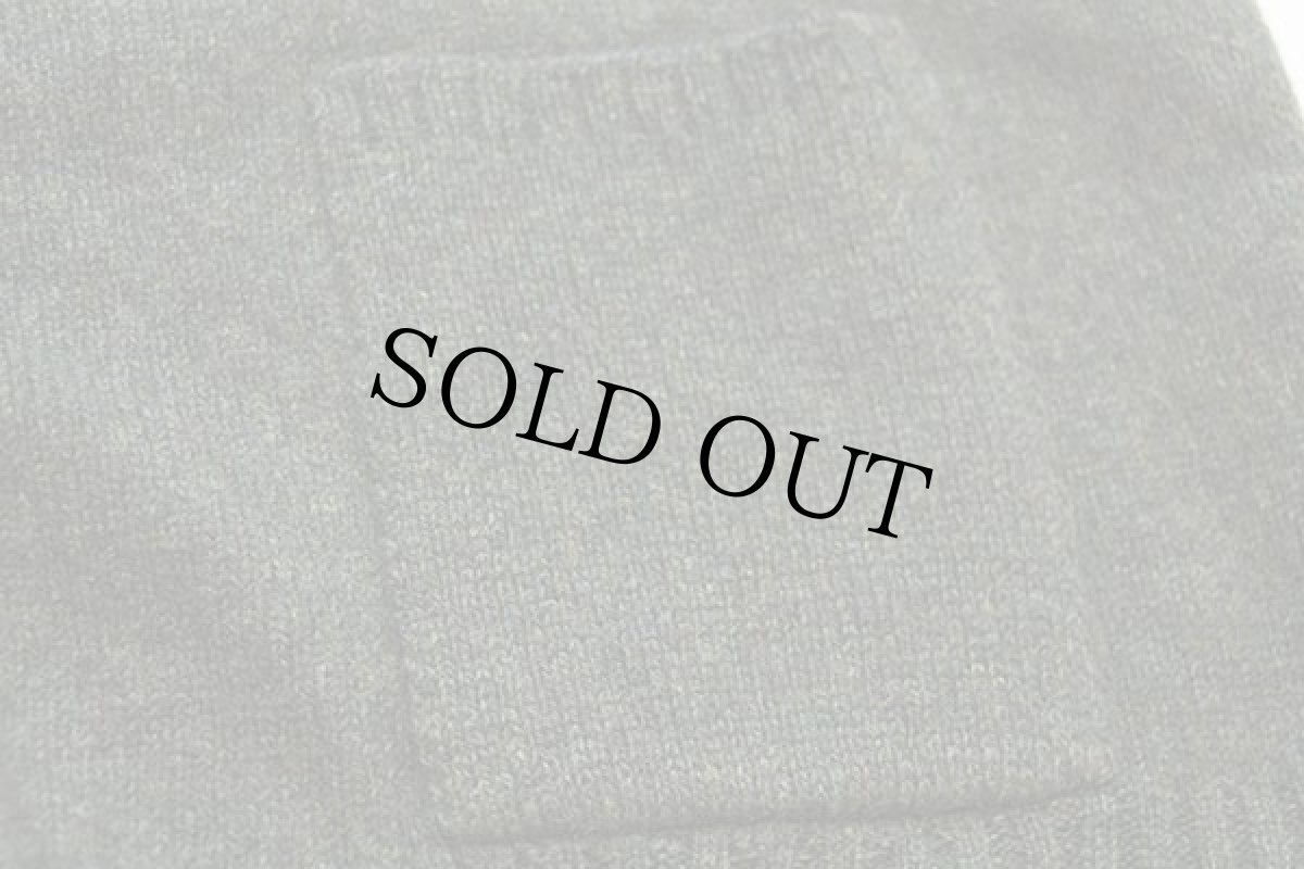 画像5: アイルランド製 Hopkin's パチポケ ウールニット ベスト カーディガン オリーブ ミックス L (5)