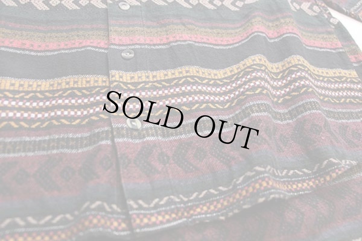 画像5: 90s DEFINITIV フォークロア ラグ柄 コットン フランネルシャツ L (5)