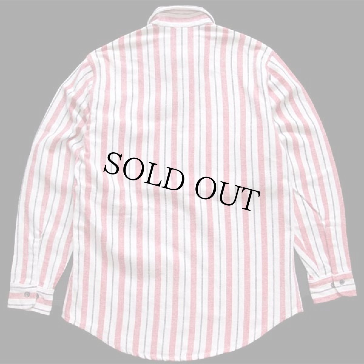 画像2: 90s USA製 JCPenney STJOHN'SBAY×BIGMACビッグマック マルチストライプ コットン フランネルシャツ M (2)