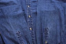 画像5: 90s EddieBauerエディーバウアー バンドカラー ダンガリーシャツ XL (5)