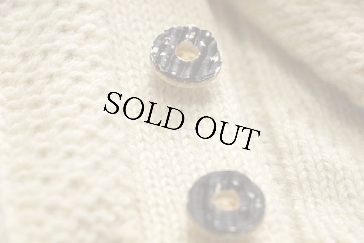 画像6: Drei Zinnen ケーブル編み ウールニット ベスト カーディガン ナチュラル 56★フィッシャーマン (6)