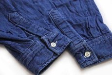 画像6: 80s イタリア製 Levi'sリーバイス ダンガリー ワークシャツ XL★ユーロ (6)