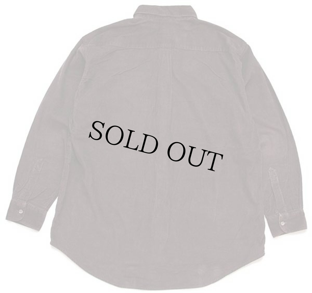 画像2: 90s Levi'sリーバイス 無地 ボタンダウン コットン コーデュロイシャツ 焦げ茶 XL★ユーロ (2)