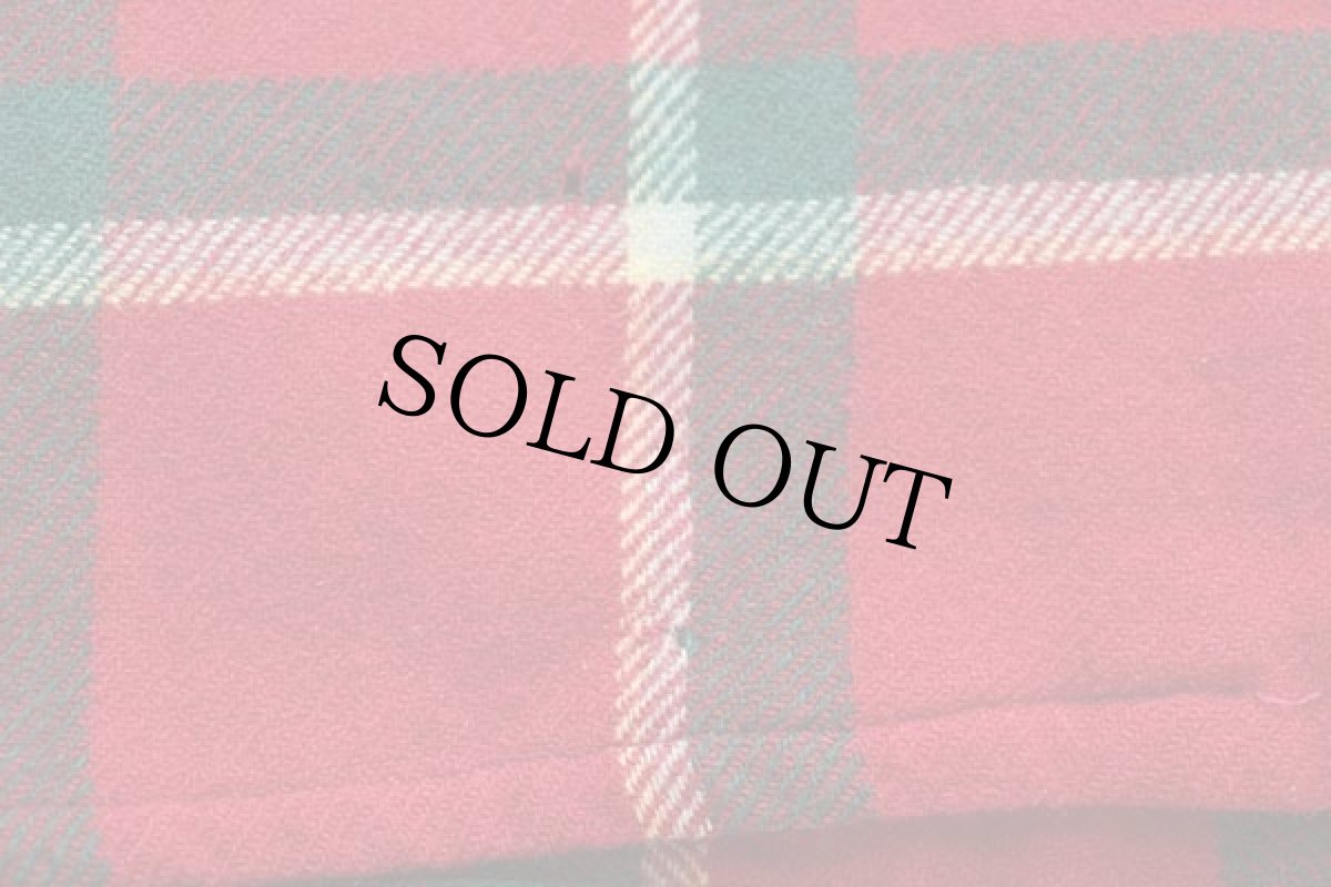 画像7: 40s Drayton チェック ウール オープンカラーシャツ M (7)