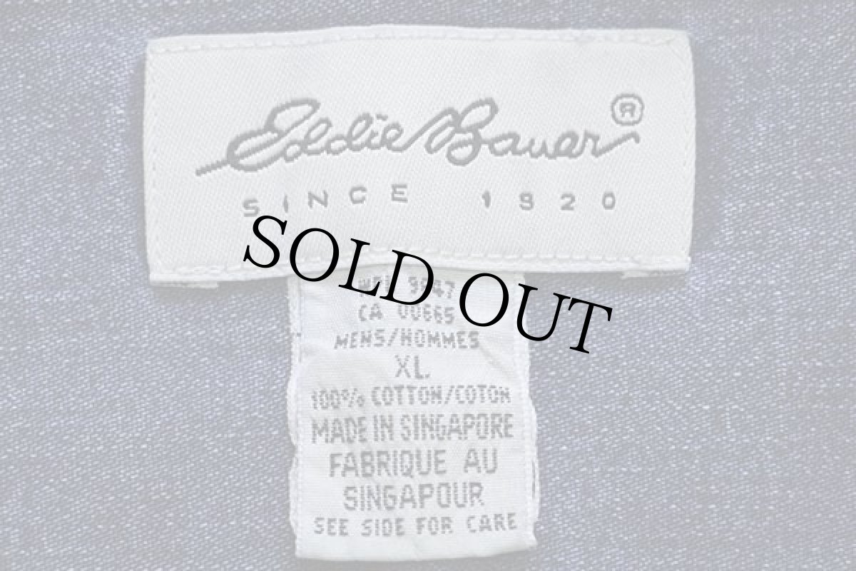 画像4: 90s EddieBauerエディーバウアー バンドカラー ダンガリーシャツ XL (4)