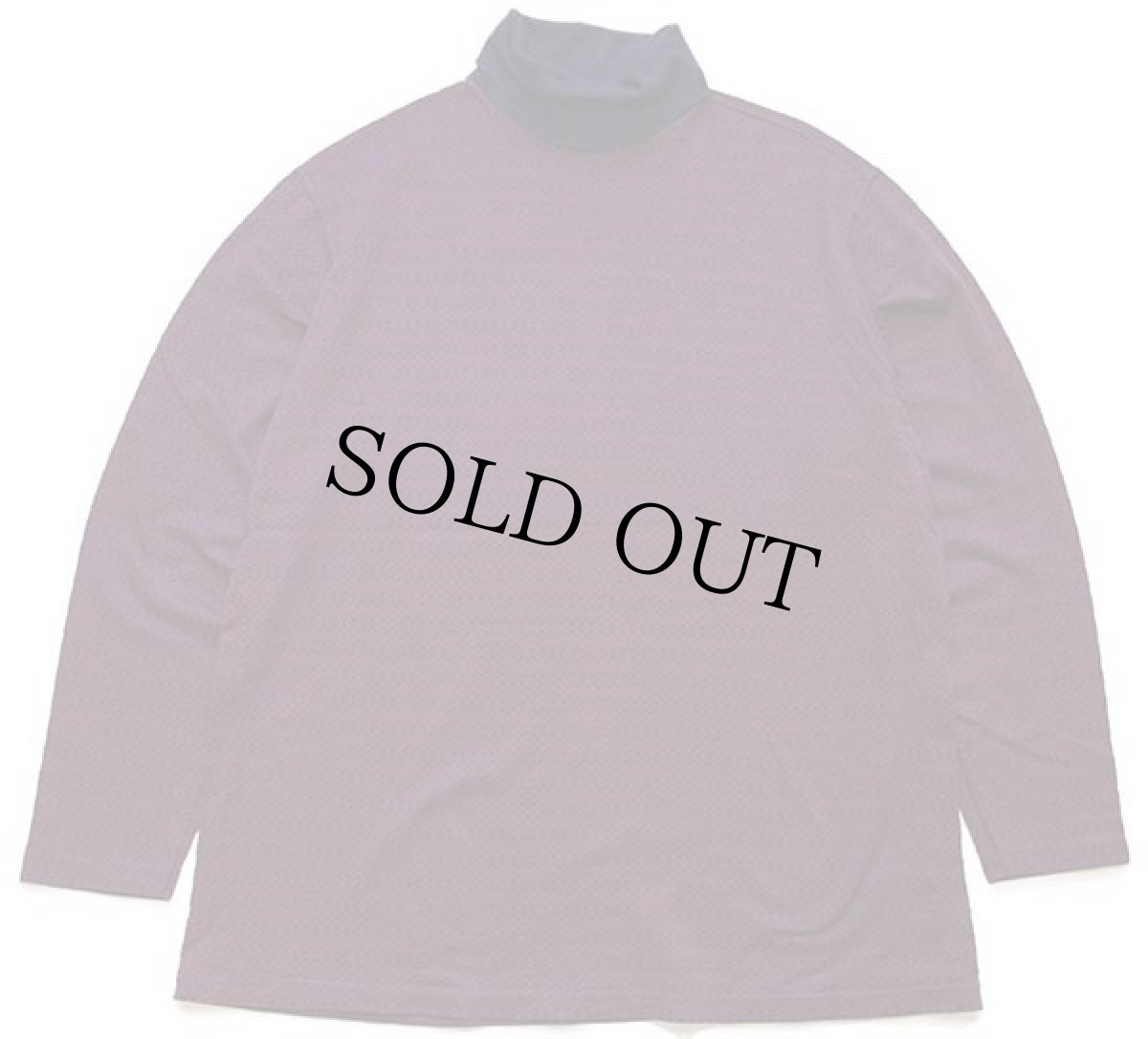 画像2: 90s USA製 LANDS'ENDランズエンド 織り柄 総柄 タートルネック コットン カットソー XL (2)