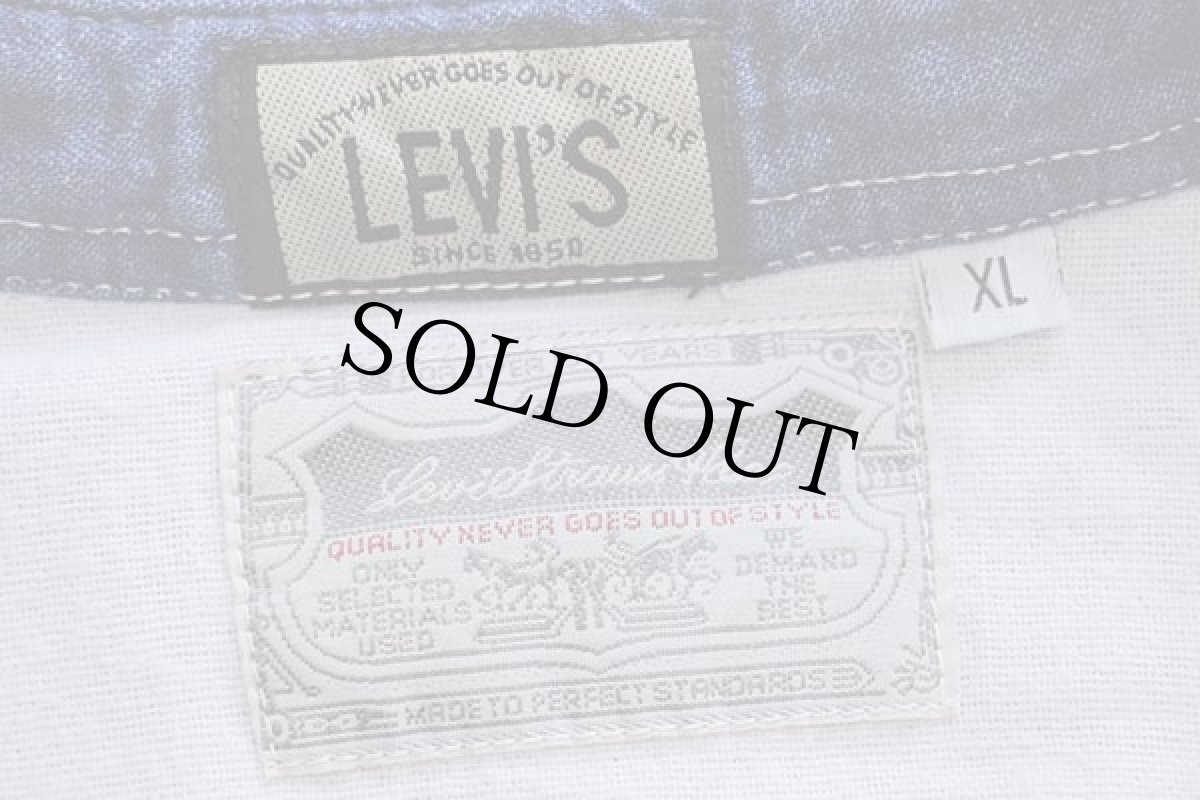 画像4: 80s イタリア製 Levi'sリーバイス ダンガリー ワークシャツ XL★ユーロ (4)