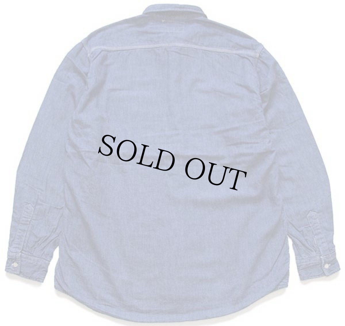 画像2: 80s イタリア製 Levi'sリーバイス ダンガリー ワークシャツ XL★ユーロ (2)