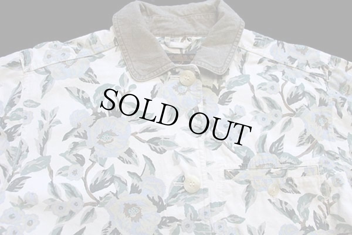 画像3: 80s EddieBauerエディーバウアー フラワー 総柄 コットン コート (3)