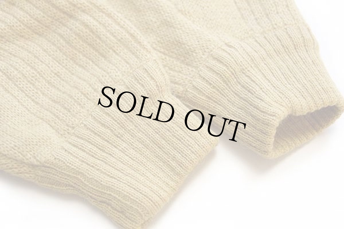 画像6: 80s イタリア製 UNKNOWN フラップ デザイン ウールニット セーター マスタード (6)