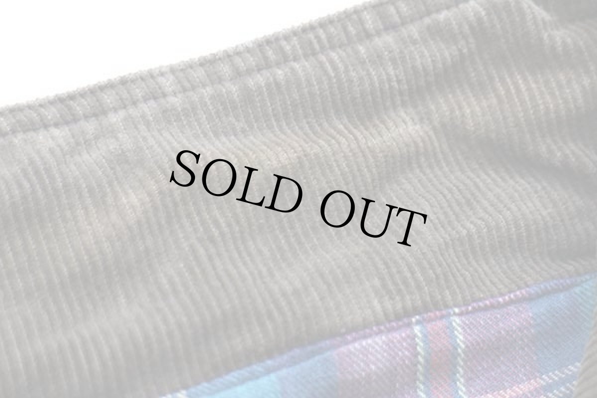 画像6: 00s AMERICAN EAGLEアメリカンイーグル タータンチェックライナー コットン キャンバス フィールドコート グレーブラウン L★ジャケット (6)