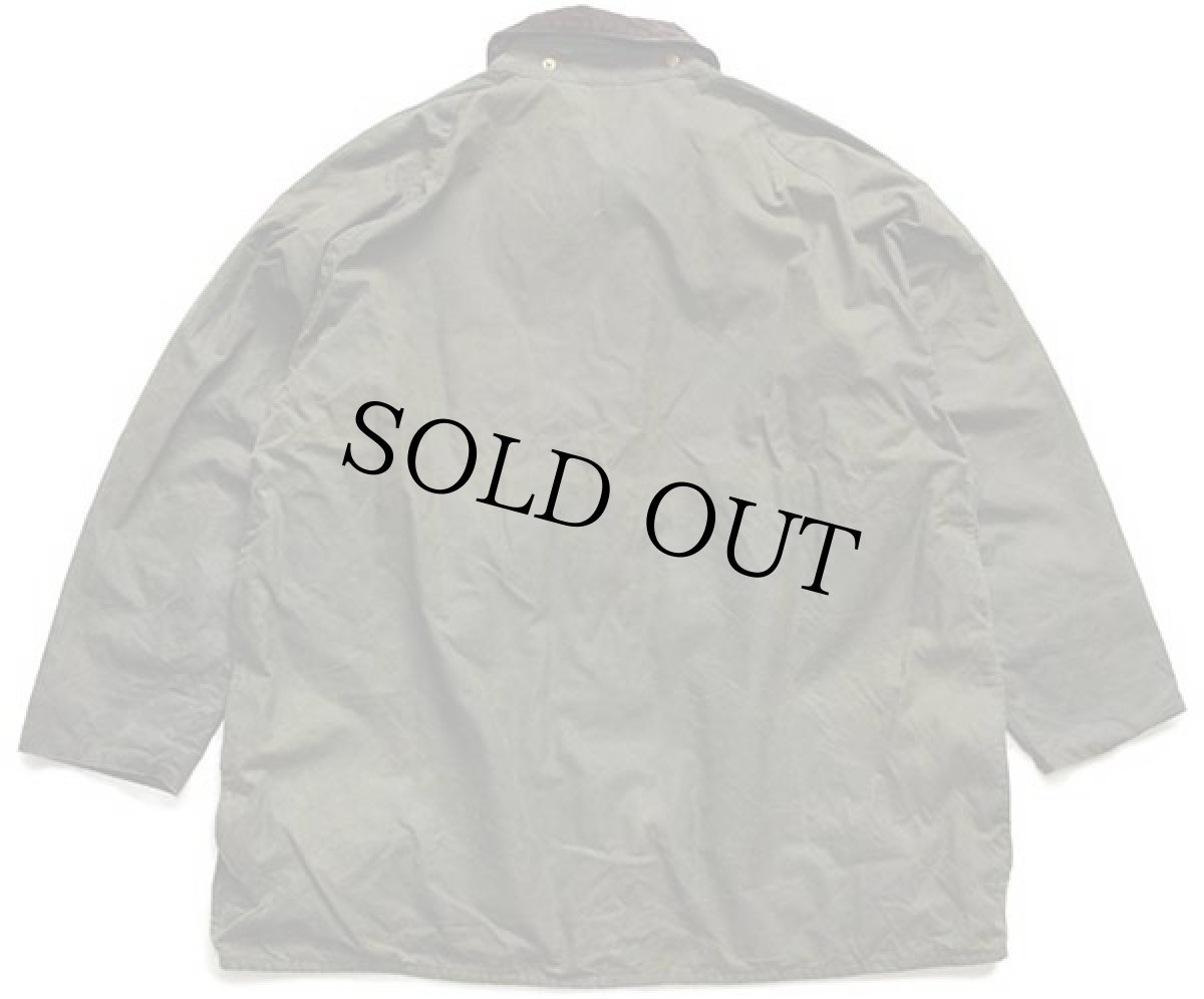 画像2: 90s 英国製 Barbourバブアー A150 BEAUFORT タータンチェックライナー オイルドジャケット オリーブ C48 (2)