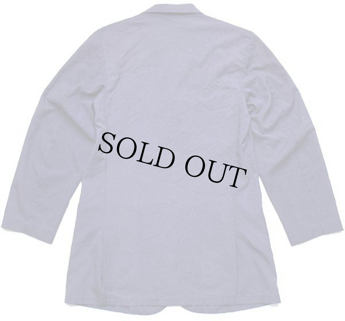 画像2: 70s fashion seal uniforms Hartmann Luggage Co. チェーン刺繍 レーヨン混 ショップコート ナス紺 フェード (2)