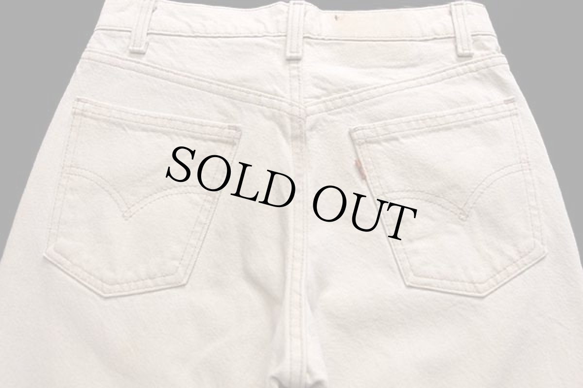 画像5: 90s USA製 Levi'sリーバイス 550 先染め カラーデニムパンツ ライトカーキ w30 L32★D (5)