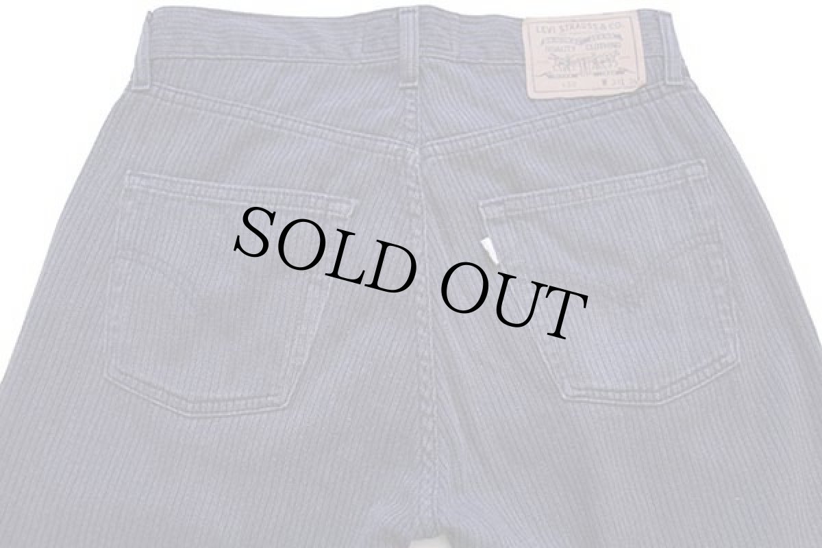 画像5: 90s Levi'sリーバイス 458 織り柄 ストライプ カラーデニムパンツ ナス紺 w31★ユーロ (5)