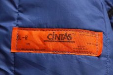 画像4: 80s USA製 CiNTAS SOUTHWEST AIRLINES ロゴ刺繍 キルティング ワークベスト 青 XL-R (4)