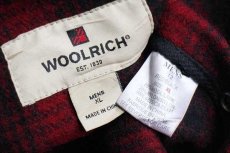 画像5: Woolrichウールリッチ オンブレチェック ウールベスト 赤×黒 XL (5)