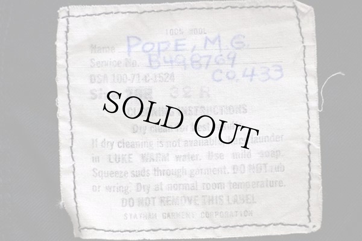 画像7: 70s 米軍 U.S.NAVY メルトン ウール セーラーパンツ 濃紺 32R (7)