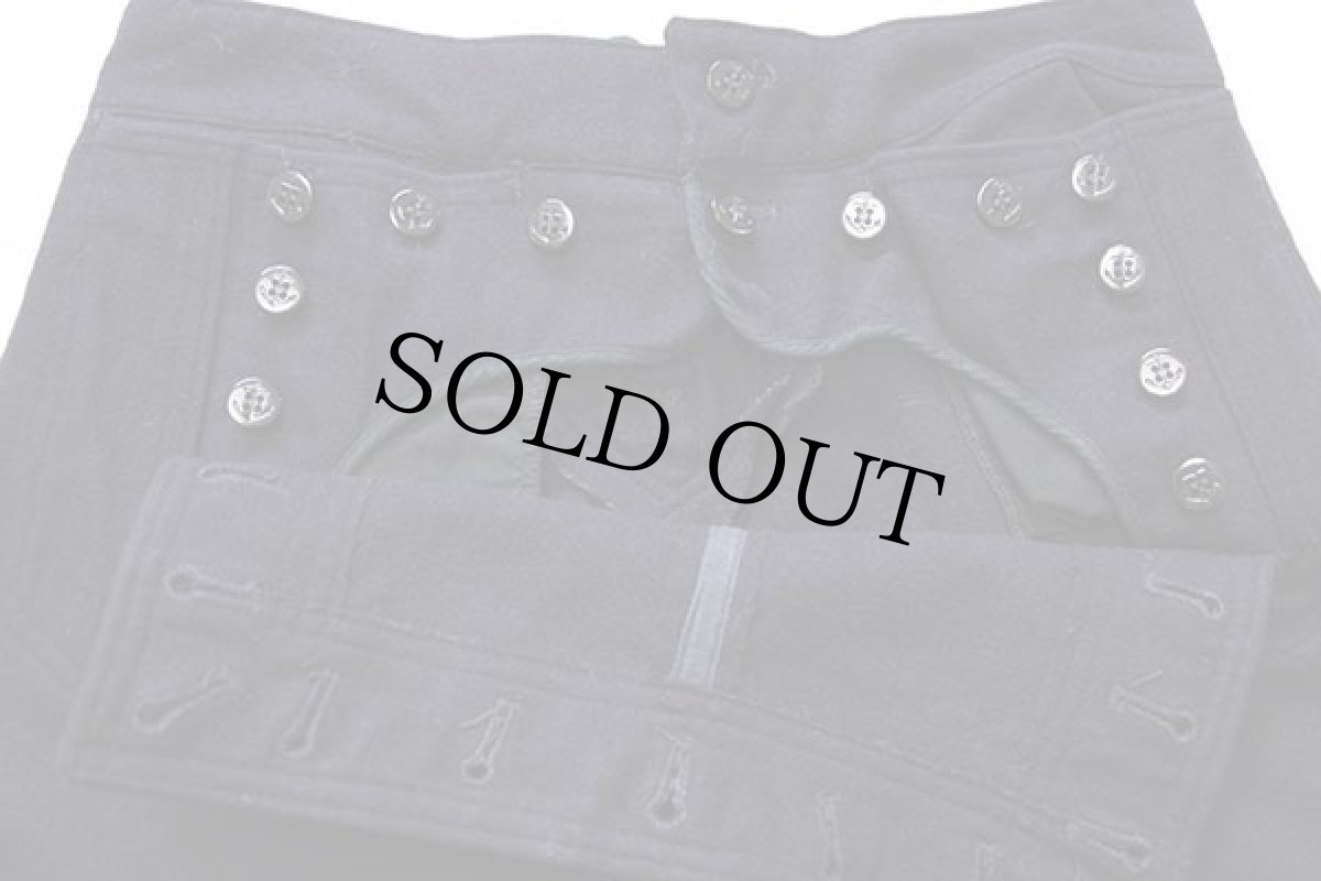 画像6: 70s 米軍 U.S.NAVY メルトン ウール セーラーパンツ 濃紺 32R (6)