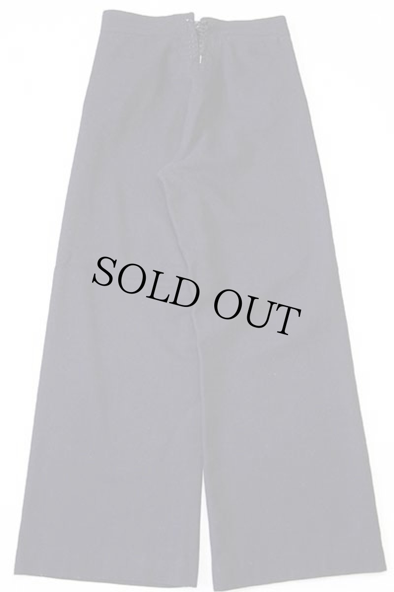 画像3: 70s 米軍 U.S.NAVY メルトン ウール セーラーパンツ 濃紺 32R (3)