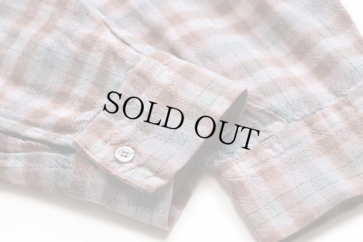 画像6: 70s フランス製 LA PAIMPOLAISE チェック コットン フランネル グランパシャツ 5 (6)