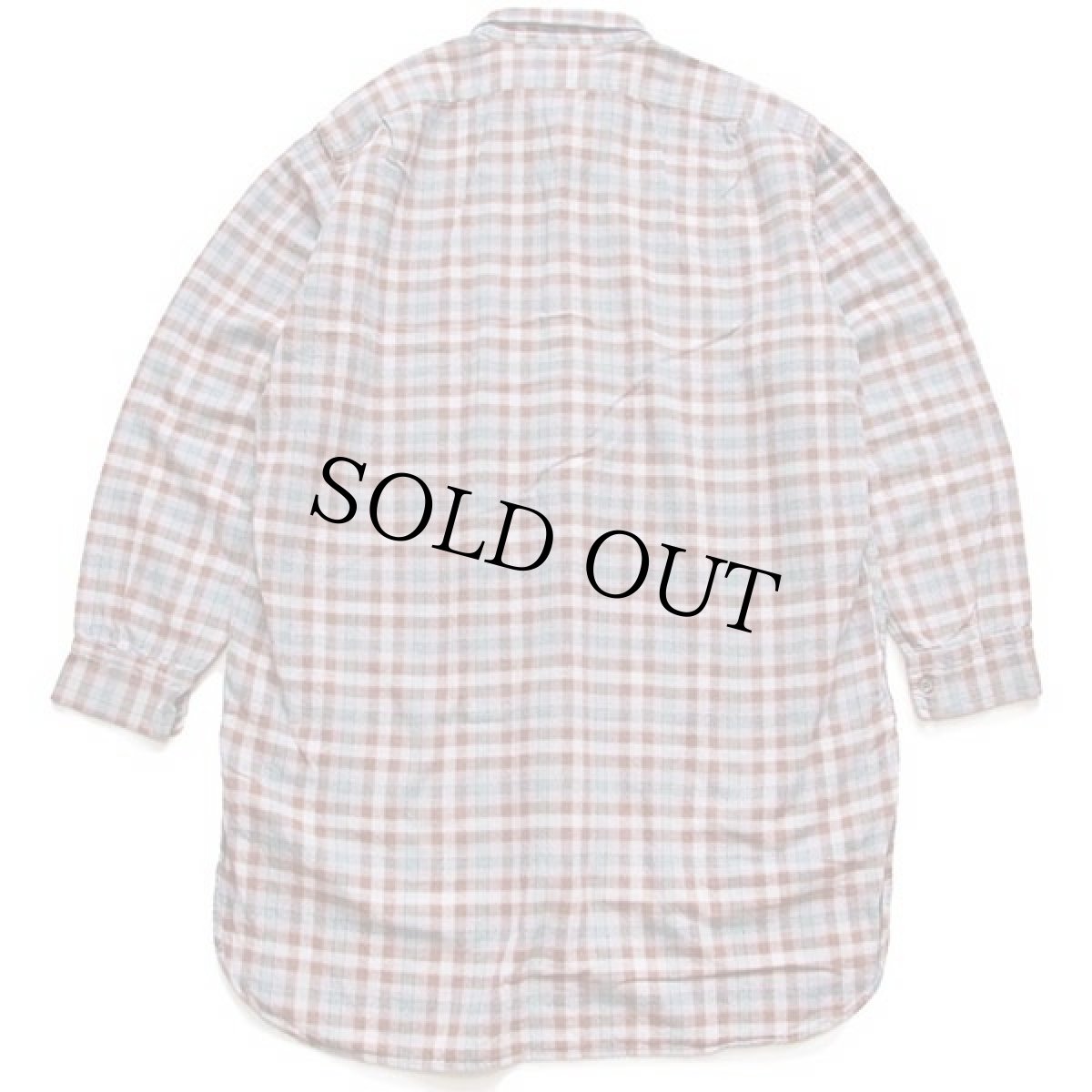 画像2: 70s フランス製 LA PAIMPOLAISE チェック コットン フランネル グランパシャツ 5 (2)