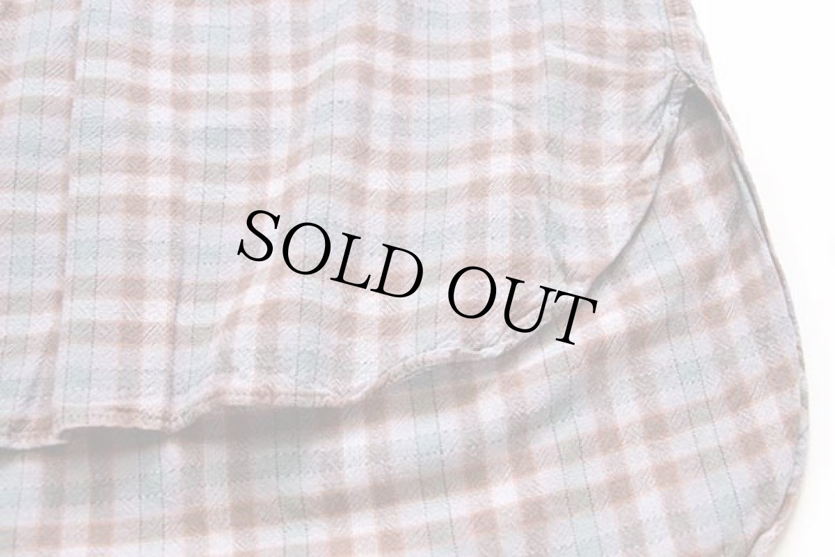 画像5: 70s フランス製 LA PAIMPOLAISE チェック コットン フランネル グランパシャツ 5 (5)