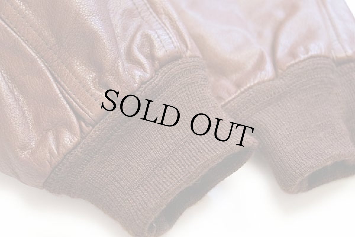 画像6: DAYAO'S A-1タイプ レザージャケット 茶 (6)