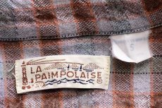 画像4: 70s フランス製 LA PAIMPOLAISE チェック コットン フランネル グランパシャツ 5 (4)