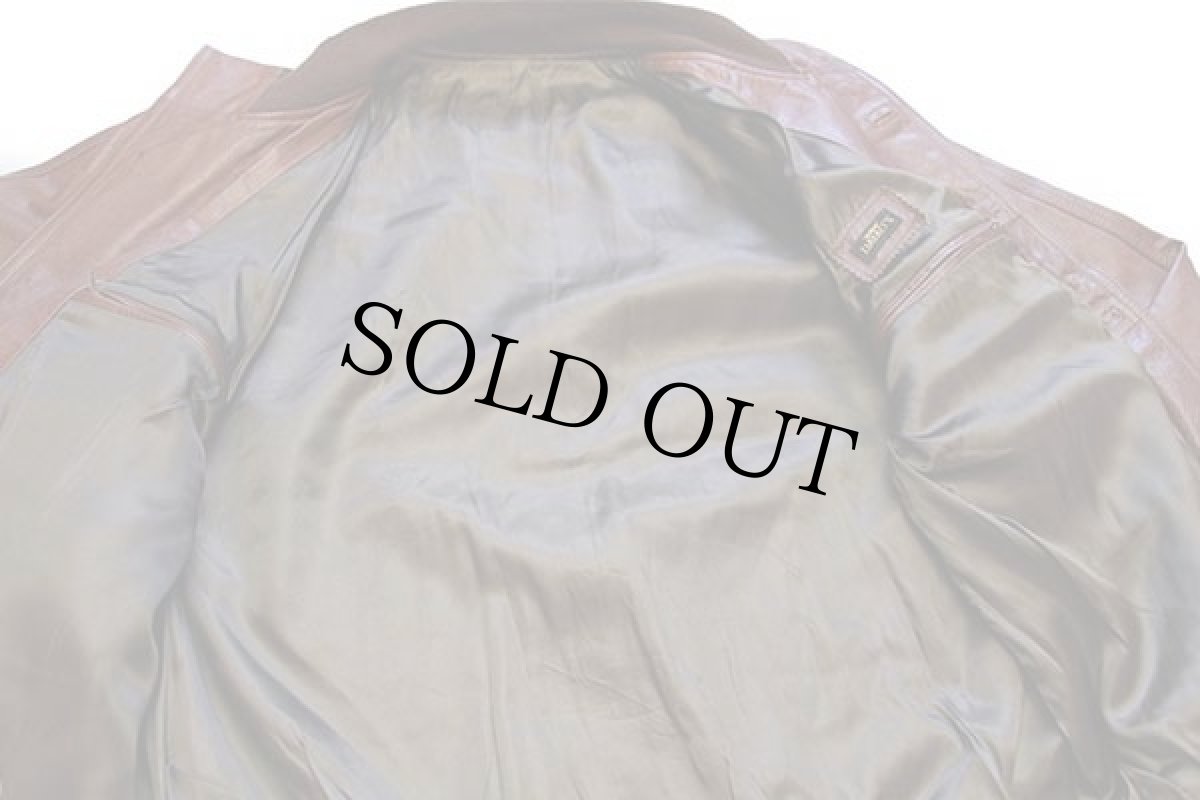 画像5: DAYAO'S A-1タイプ レザージャケット 茶 (5)