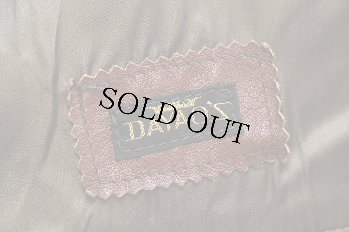 画像4: DAYAO'S A-1タイプ レザージャケット 茶 (4)