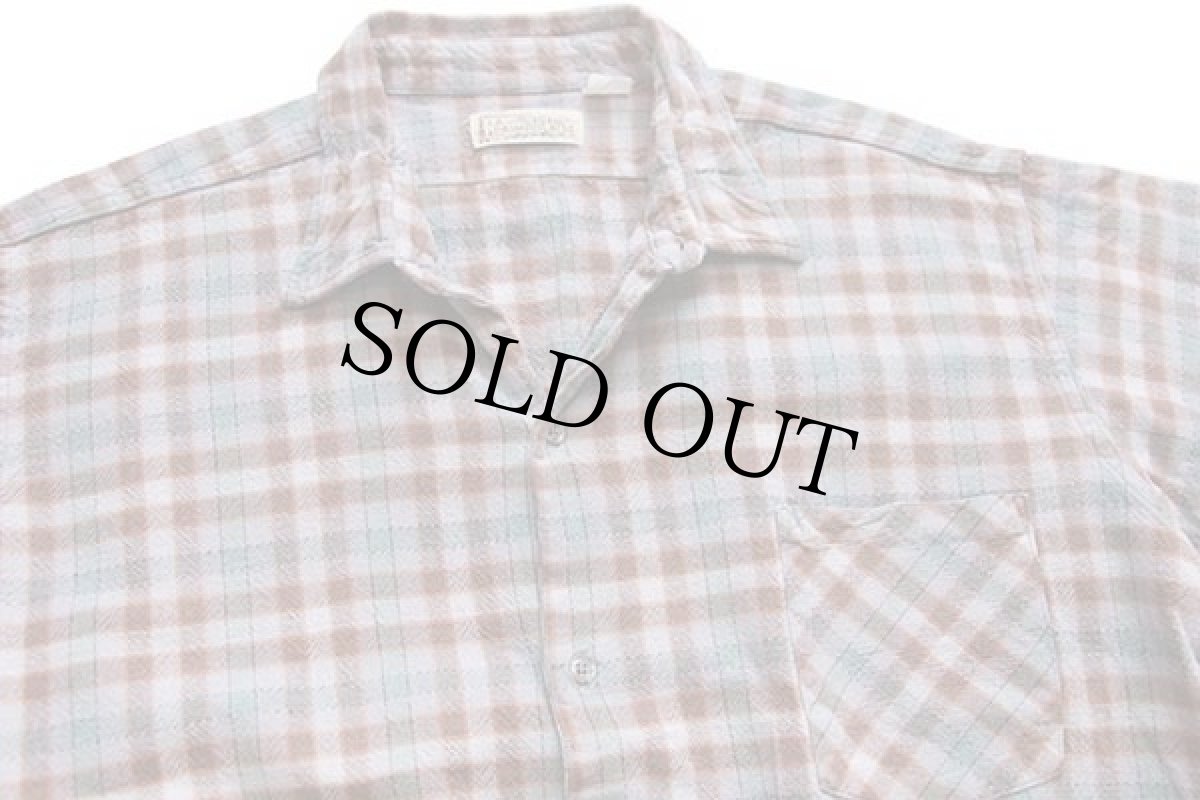 画像3: 70s フランス製 LA PAIMPOLAISE チェック コットン フランネル グランパシャツ 5 (3)