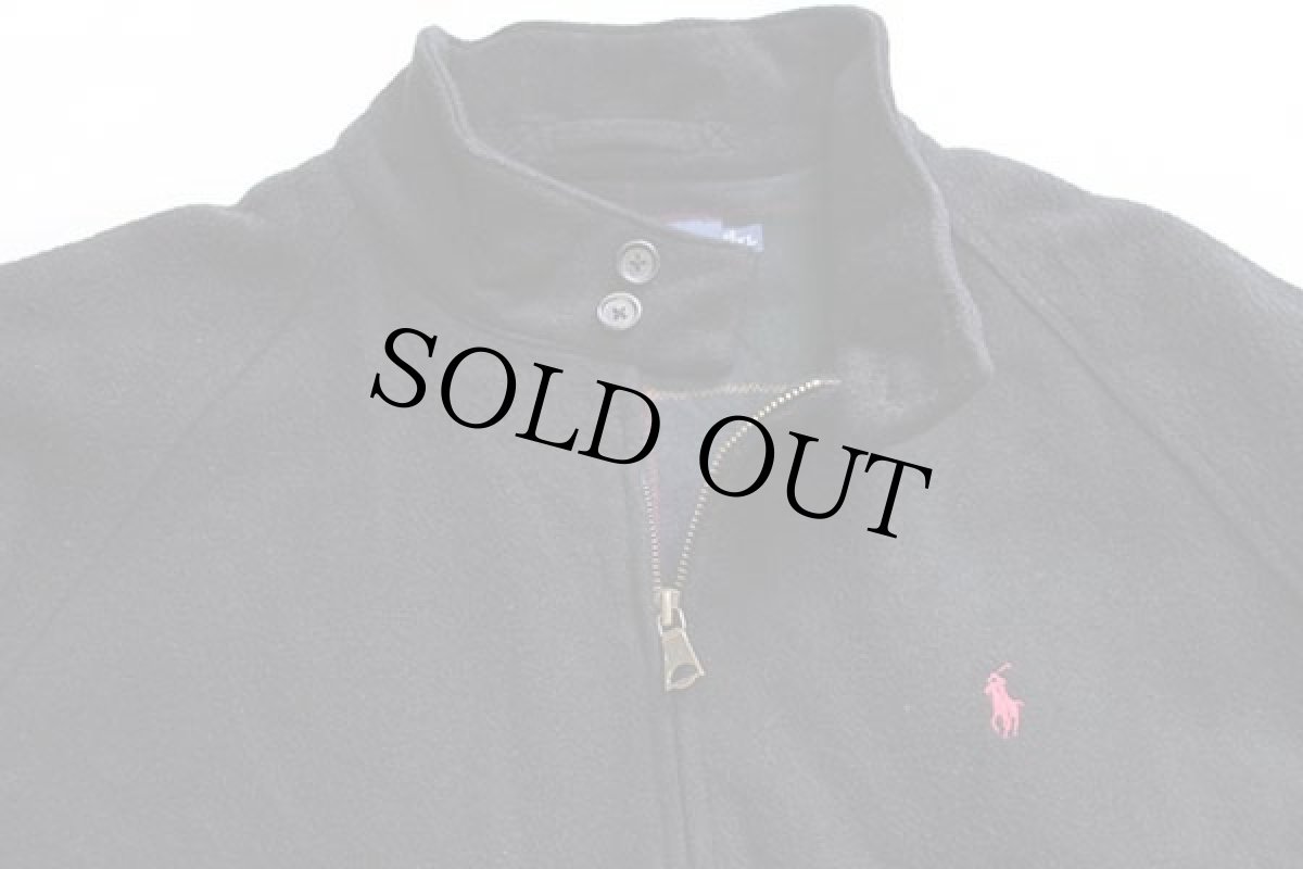 画像3: 90s ポロ ラルフローレン ワンポイント タータンチェックライナー ウールジャケット 黒 XL (3)