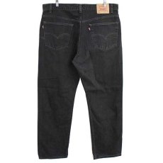 画像3: 00s メキシコ製 Levi'sリーバイス 505 ブラック デニムパンツ w40 L32★SDP1716 (3)