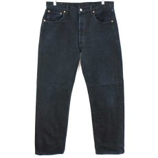 画像2: 00s ハンガリー製 Levi'sリーバイス 501 ブラック デニムパンツ w34 L30★SDP1722 ユーロ (2)