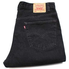 画像1: 00s メキシコ製 Levi'sリーバイス 505 ブラック デニムパンツ w40 L32★SDP1716 (1)