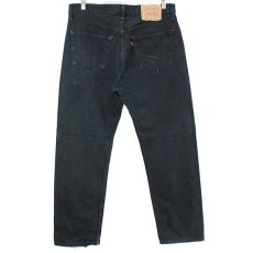 画像3: 00s ハンガリー製 Levi'sリーバイス 501 ブラック デニムパンツ w34 L30★SDP1722 ユーロ (3)