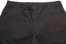 画像4: デッドストック★00s carharttカーハート ダック地 ペインターパンツ 焦げ茶 w40 L32 (4)