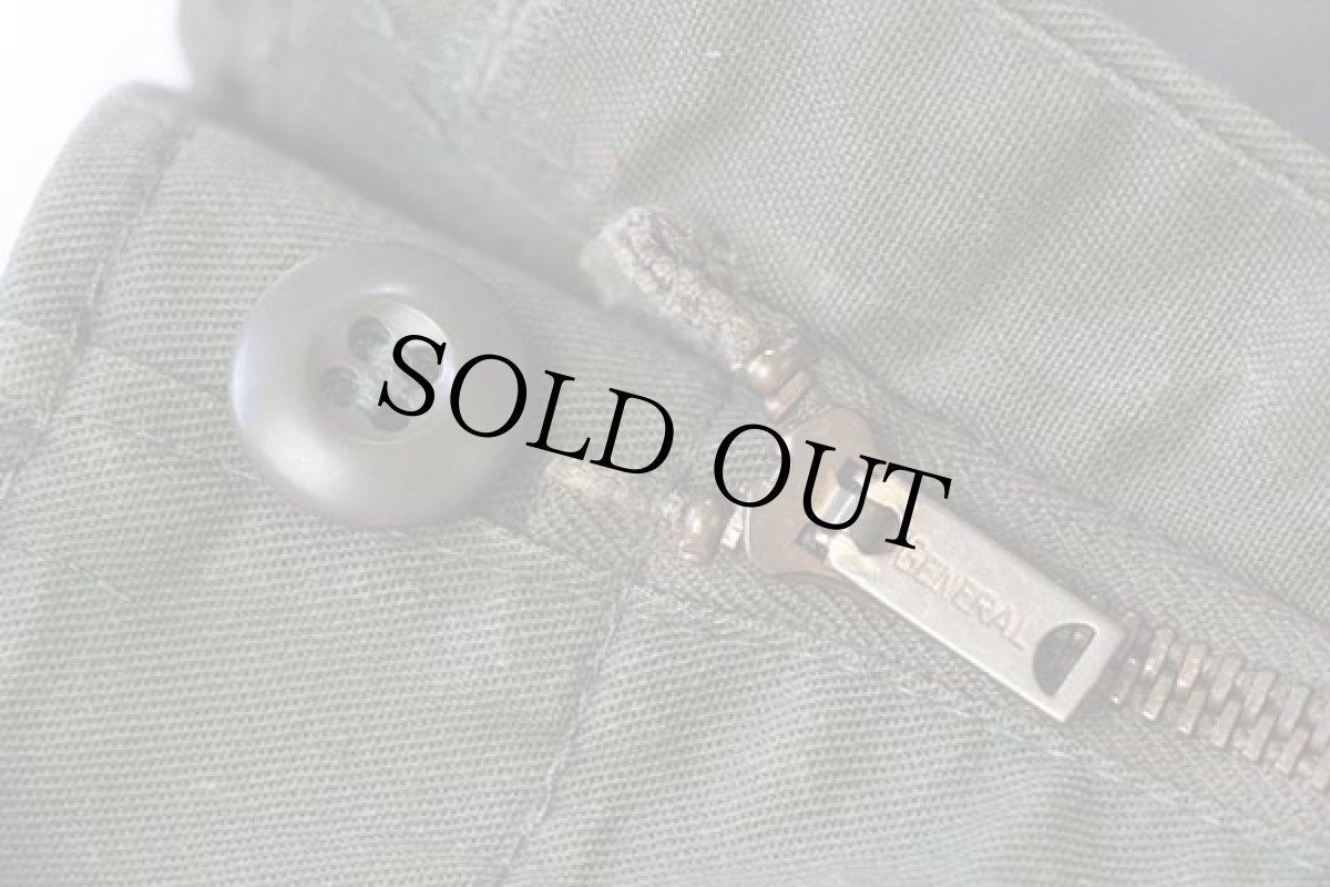 画像7: 70s 米軍 U.S.ARMY ユーティリティ ベイカーパンツ カスタム オリーブグリーン w30 (7)