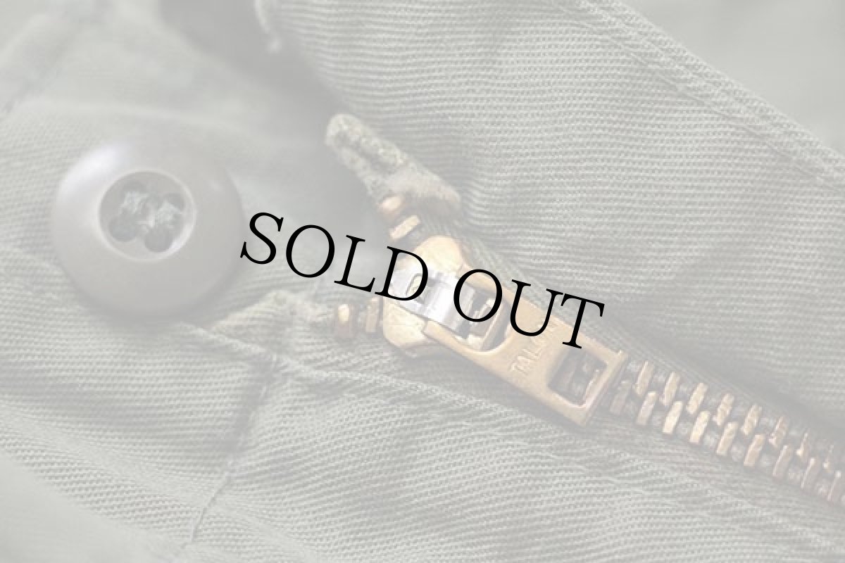 画像7: 70s 米軍 U.S.ARMY ユーティリティ ベイカーパンツ ボロ オリーブグリーン W34 L31 (7)