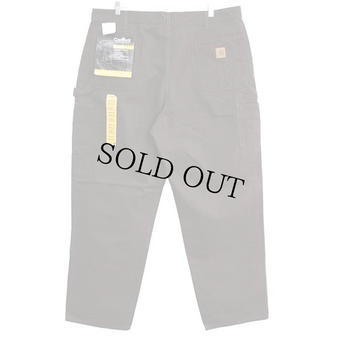 画像3: デッドストック★00s carharttカーハート ダック地 ペインターパンツ 焦げ茶 w40 L32 (3)