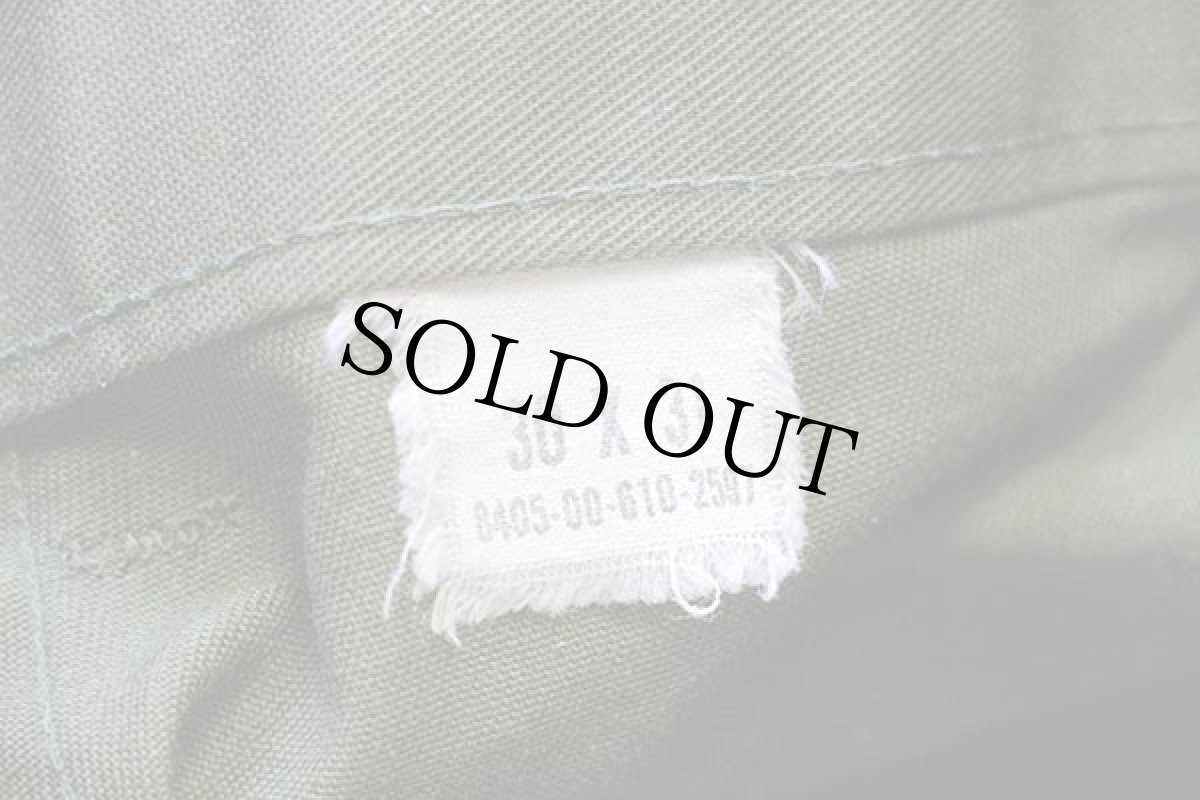 画像6: 70s 米軍 U.S.ARMY ユーティリティ ベイカーパンツ カスタム オリーブグリーン w30 (6)