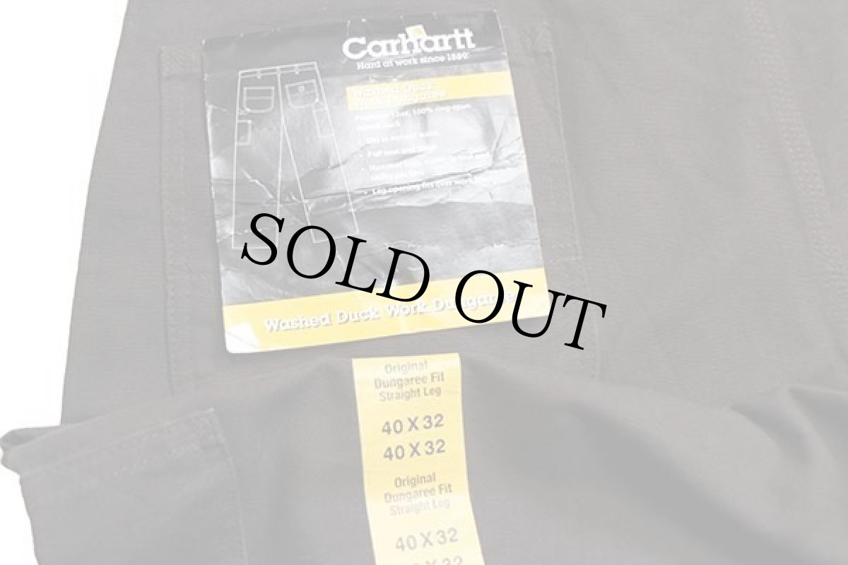 画像7: デッドストック★00s carharttカーハート ダック地 ペインターパンツ 焦げ茶 w40 L32 (7)
