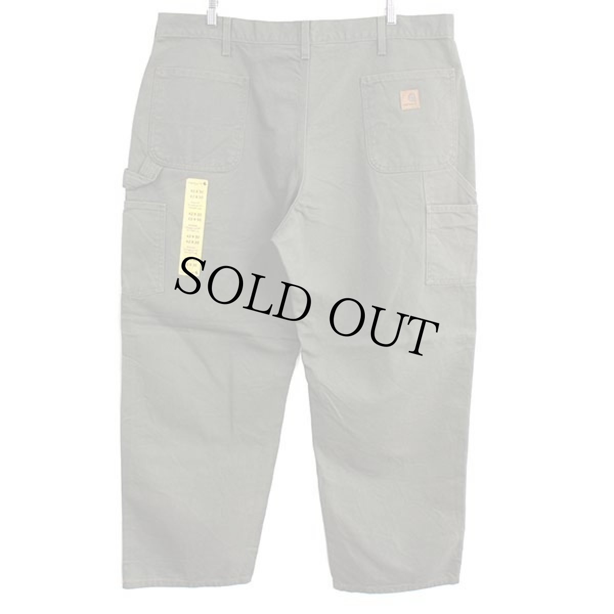 画像3: 未使用★メキシコ製 carharttカーハート ダック地 ペインターパンツ モスグリーン w42 L30 (3)