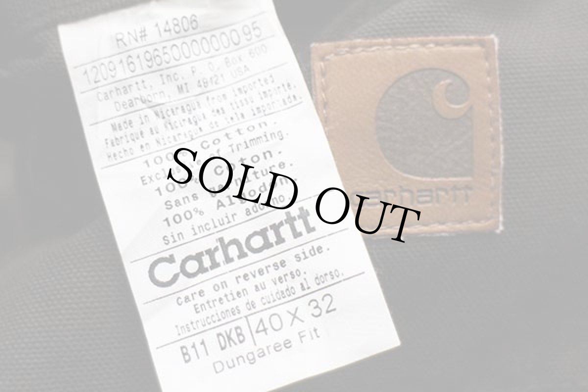 画像6: デッドストック★00s carharttカーハート ダック地 ペインターパンツ 焦げ茶 w40 L32 (6)