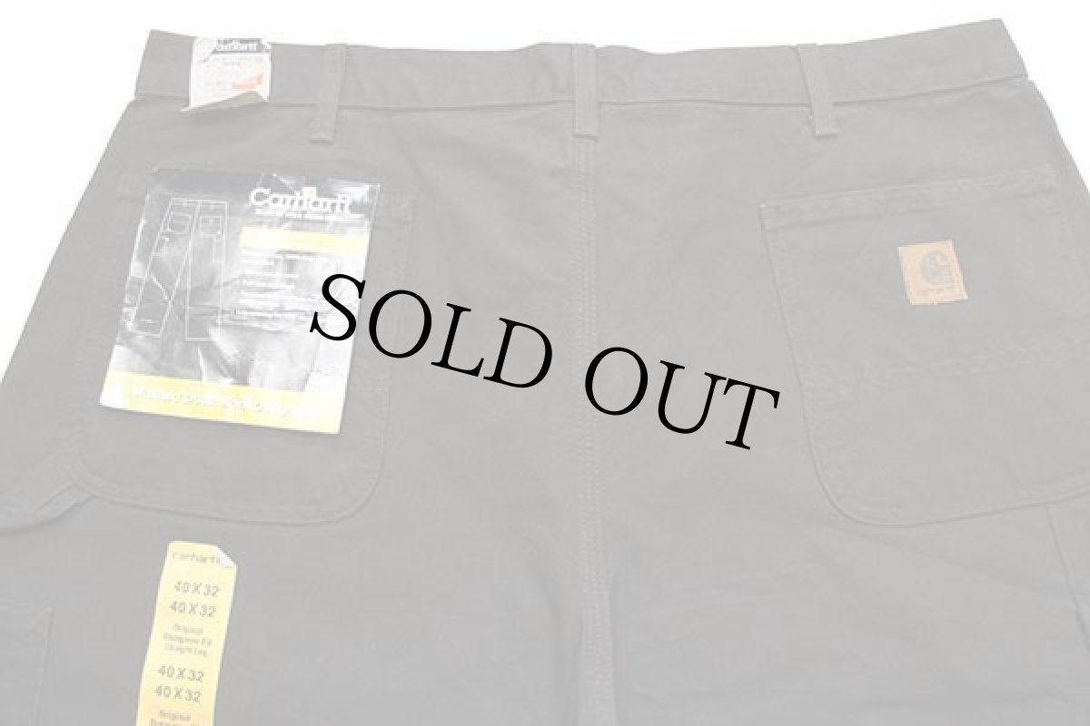 画像5: デッドストック★00s carharttカーハート ダック地 ペインターパンツ 焦げ茶 w40 L32 (5)