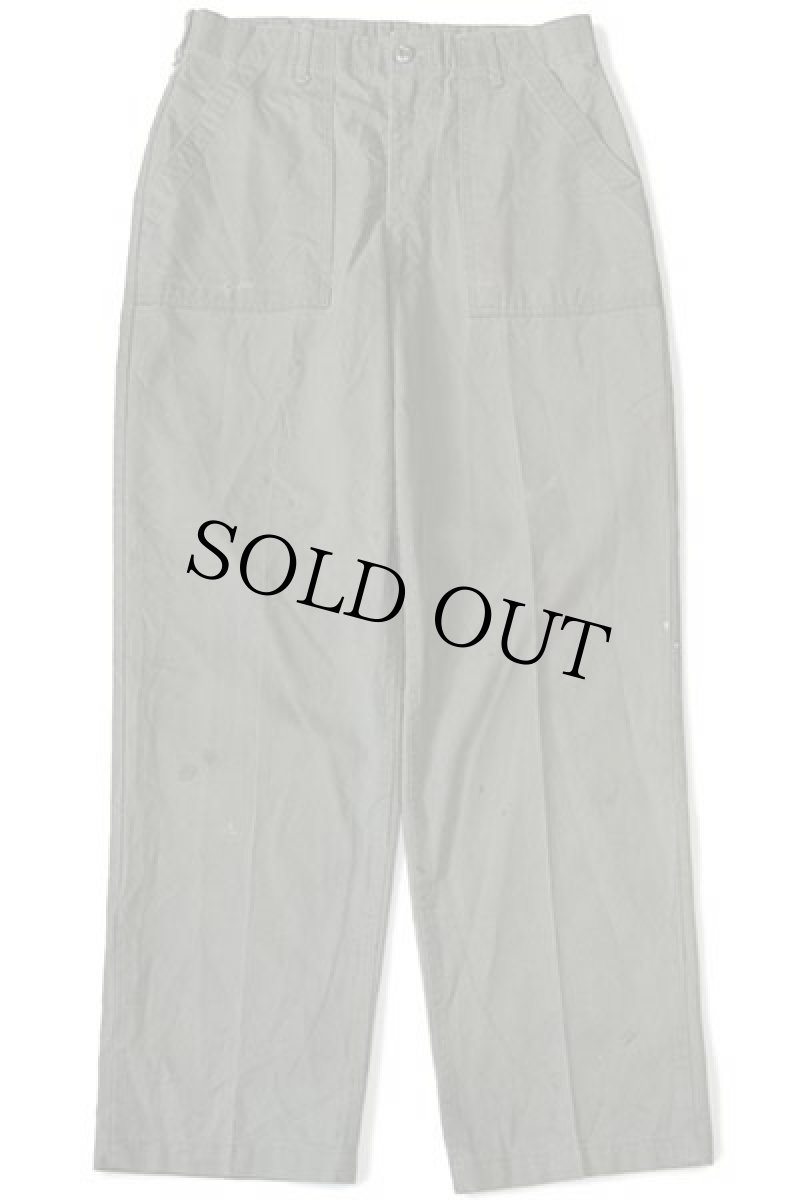 画像2: 70s 米軍 U.S.ARMY ユーティリティ ベイカーパンツ ボロ オリーブグリーン W34 L31 (2)