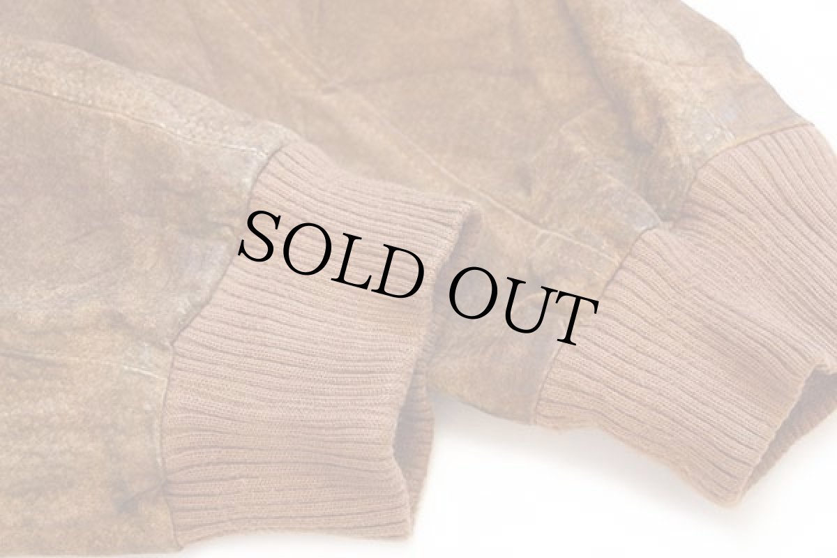 画像6: 90s ORVISオービス G9タイプ タータンチェックライナー スエードレザー ハリントンジャケット 茶 L (6)